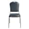 National Public Seating Deluxe Vinyl Upholstered Stack Chair, Midnight Blue 9304-SV - alternate 3